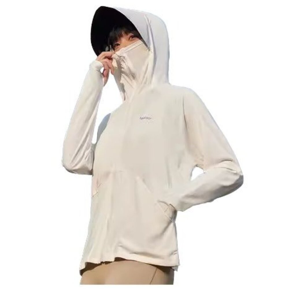 Catkaiser Lightweight Full Sun Protector With Mask Hooded Jacket Women's Large